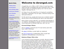 Tablet Screenshot of deranged.com